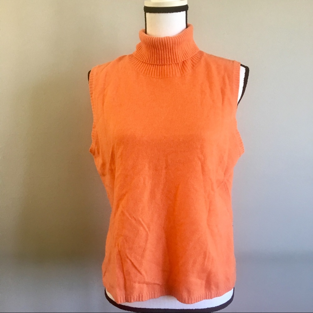 Evelyn Grace Cashmere turtleneck sweater vest
